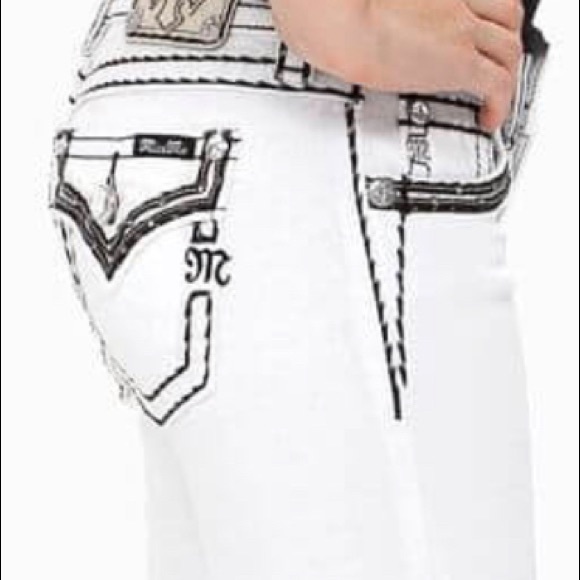 🎉HP X 2 RARE DISTRESSED BLACK MISS ME JEANS - Picture 5 of 7